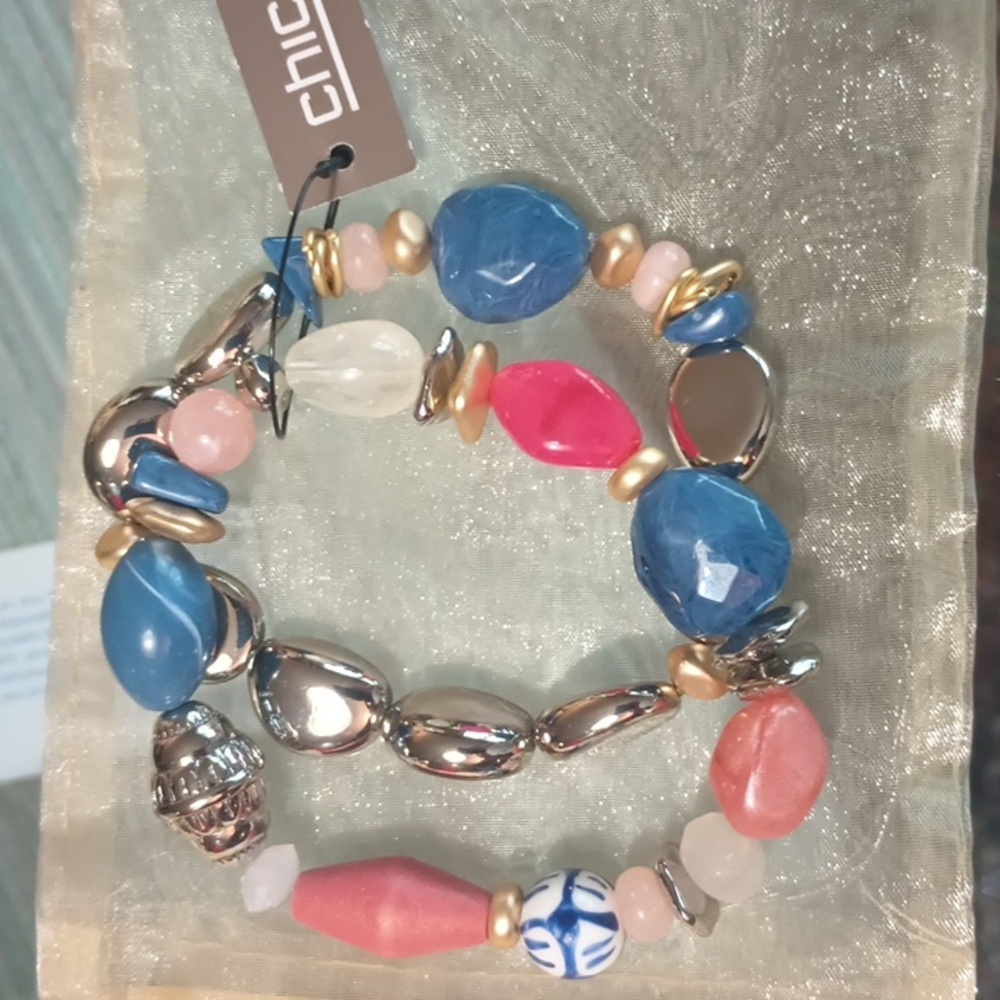 Chico's Bohemian Multi Color Bracelet NWT